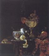 Willem Kalf Style life with Nautilus goblet France oil painting artist